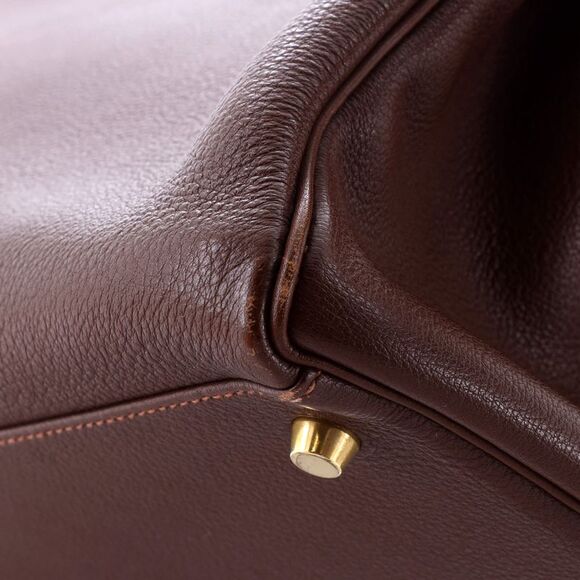 Hermes Kelly Handbag Marron D’Inde Togo with Gold Hardware 35 Brown - Picture 8 of 8